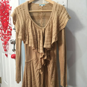 Leifnotes (Anthropologie) Woman's Tan Sweater